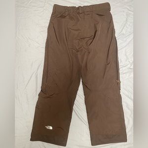North Face HyVent Mens Outdoor Winter Snow And Ski Pants Size Large Brown